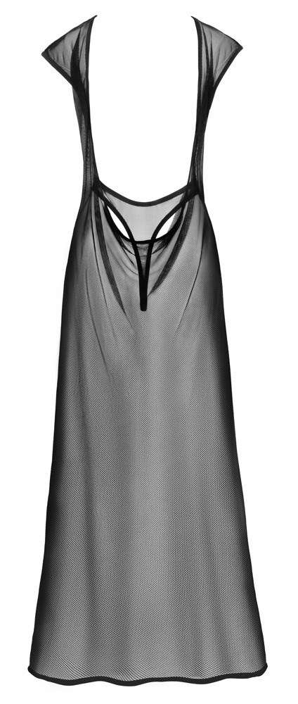 Long Net Dress Black
