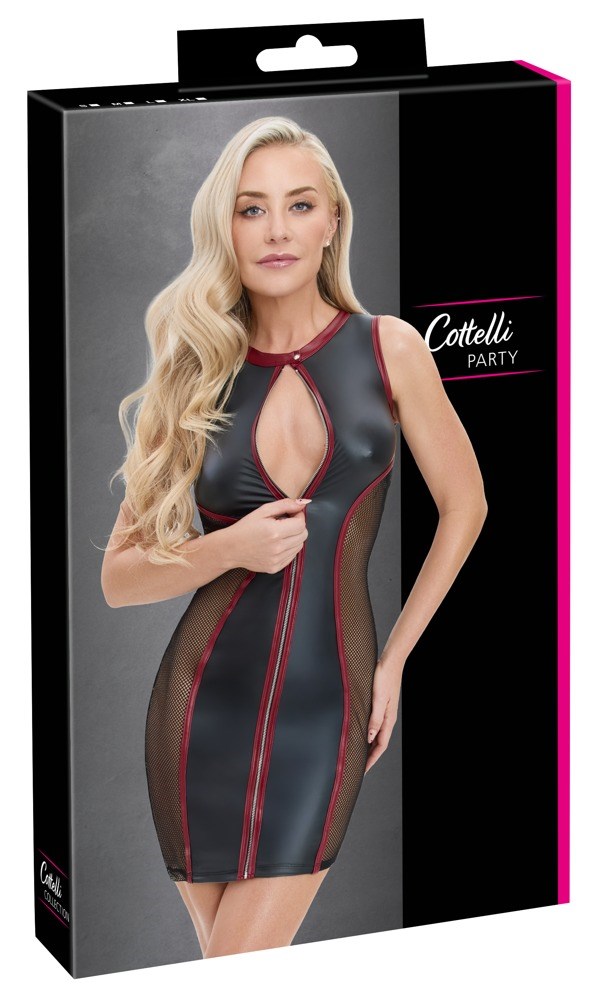 Sleeveless Mini Dress Black/Red