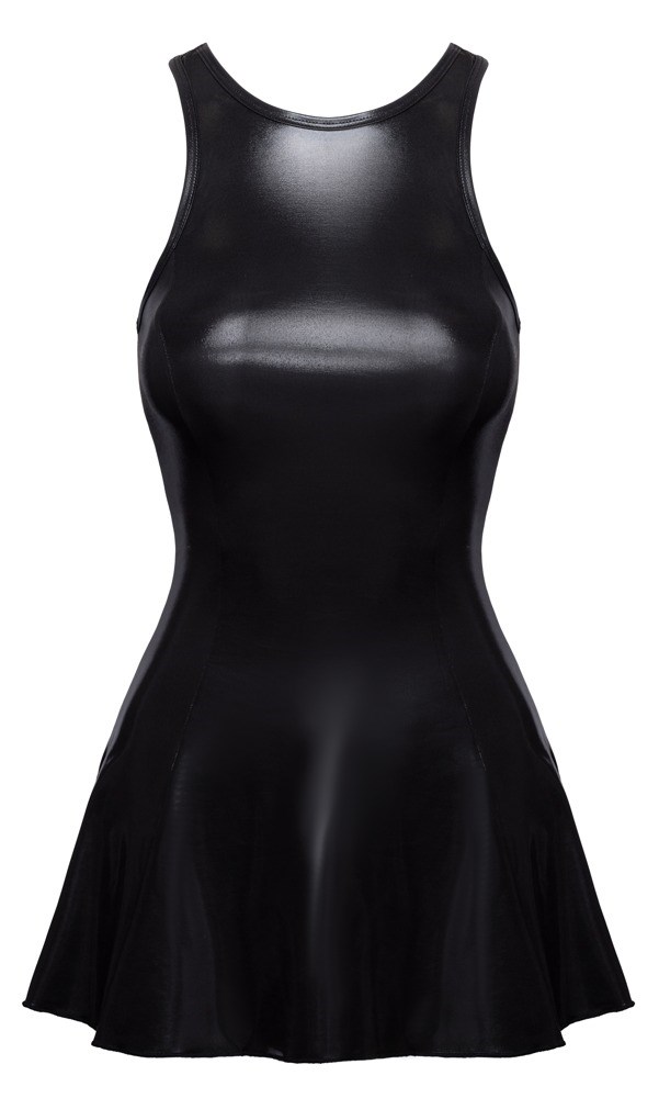Wetlook Mini Dress Black