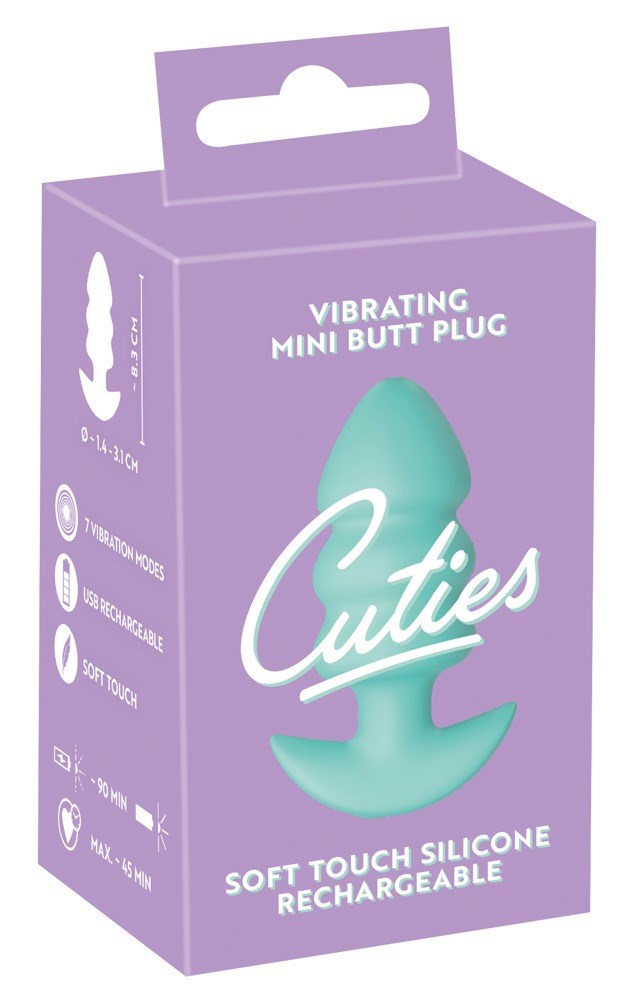 Vibrating Mini Butt Plug Green
