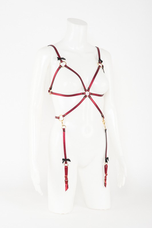 Cherry Playsuit Sele Bondagesæt