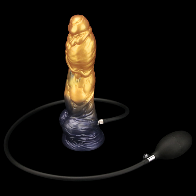 Density Inflatable Dildo Yellow/Blue 25 cm