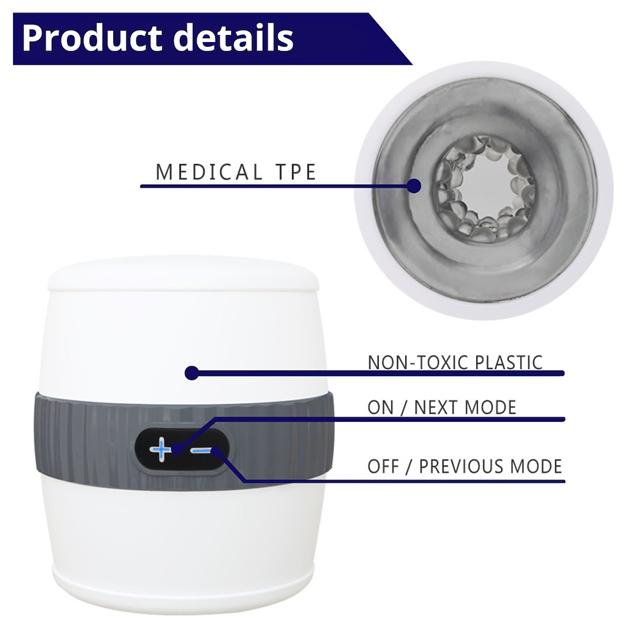 Discreet Male Masturbator With Vibrations