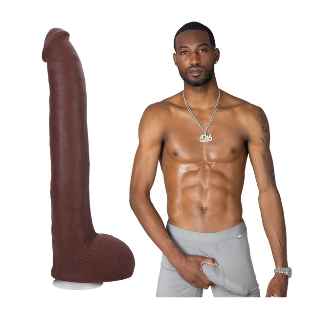 Hollywood Cash - Realistic ULTRASKYN Dildo 29 cm - Chocolate