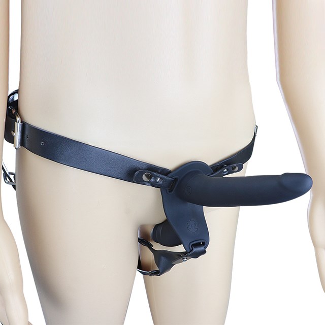 Double Take Vibrating Strap-On Set