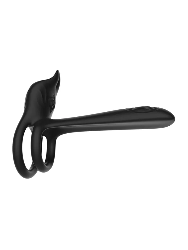 Double Vibrating 10 Functions Ring With Remote