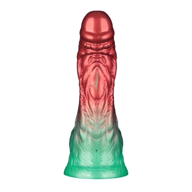 Dual Density Inflatable Dildo Red/Green 21 cm