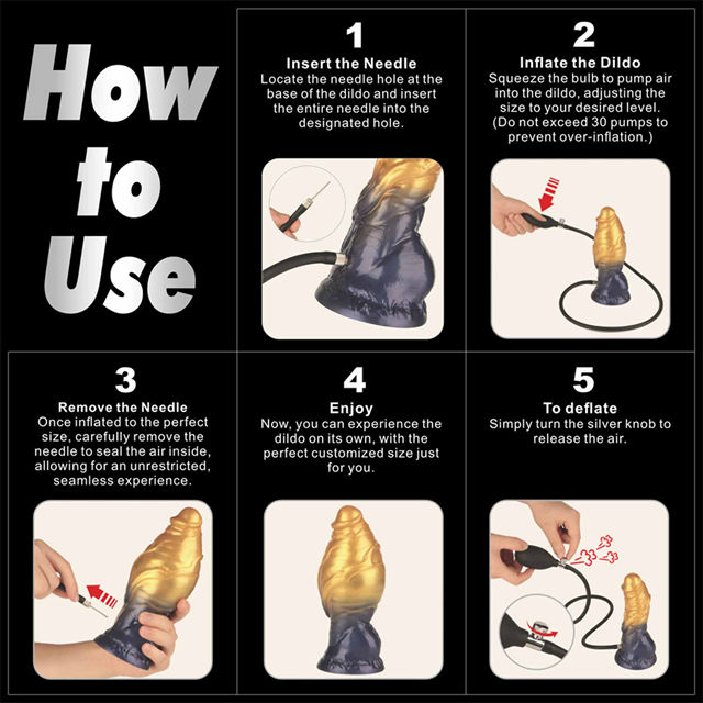 Dual Density Inflatable Dildo Yellow/Blue 19 cm