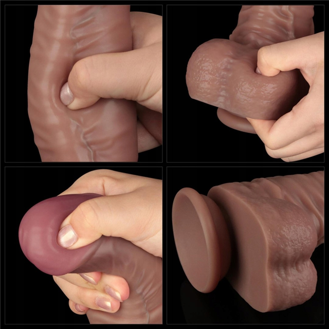 Dual Layered Bendable XXL Cock 40,5 cm