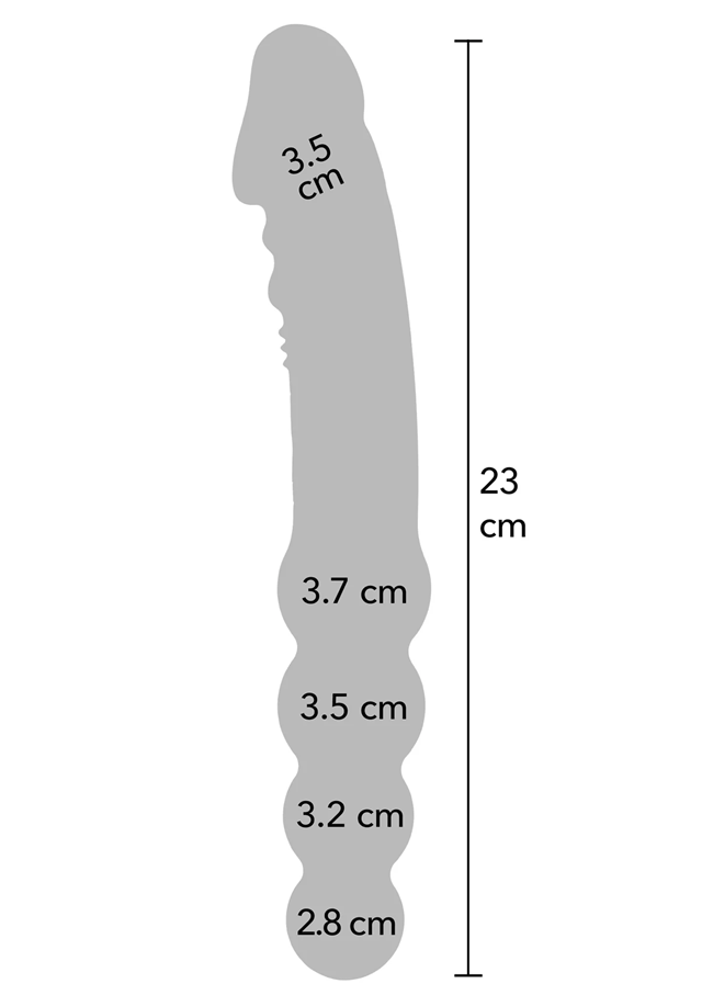 Dual Sided Anal Vibrator 23 cm