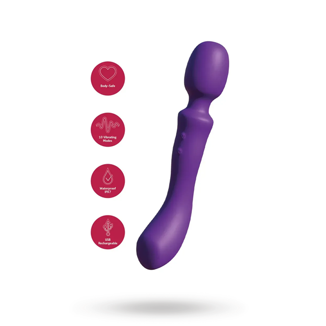 Dual-Sided Massaging Vibrating Wand