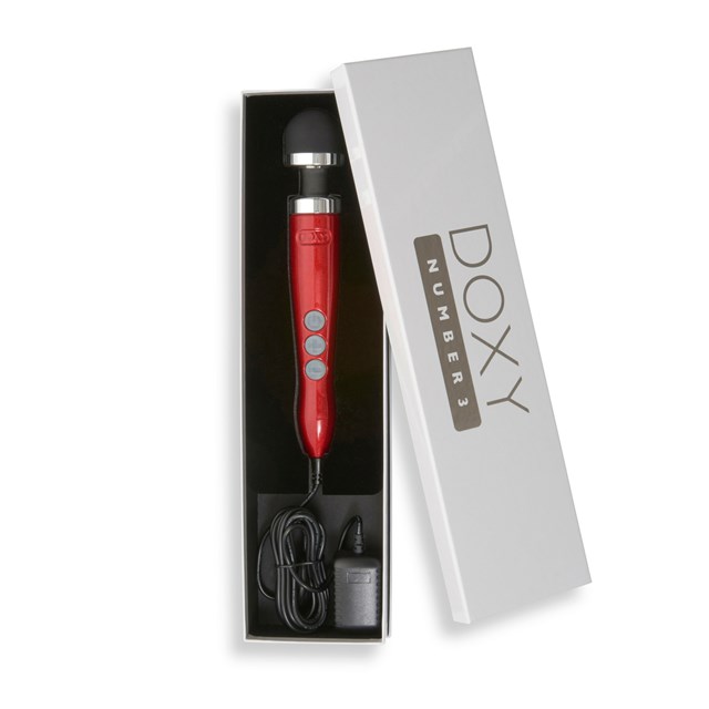 Number 3 Wand Massagestav - Candy Red