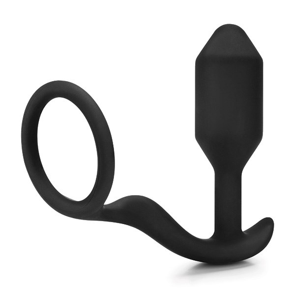 Snug & Tug - Vægtet Silikone Anal Plug og Penisring 128 g