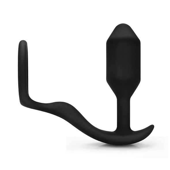 Snug & Tug - Vægtet Silikone Anal Plug og Penisring 128 g