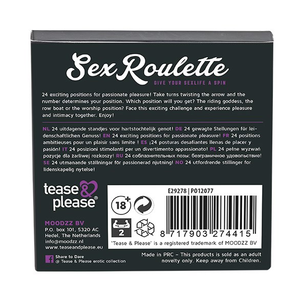 Sex Roulette - Kamasutra - Erotisk Brætspil