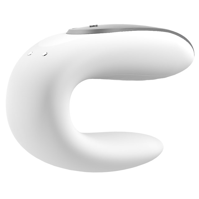 DOUBLE FUN PARVIBRATOR MED FJERNBETJENING - HVID
