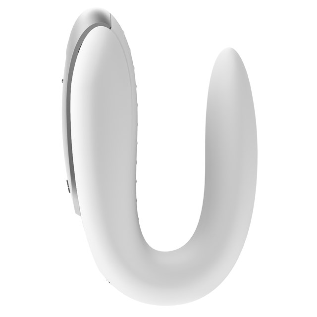 DOUBLE FUN PARVIBRATOR MED FJERNBETJENING - HVID