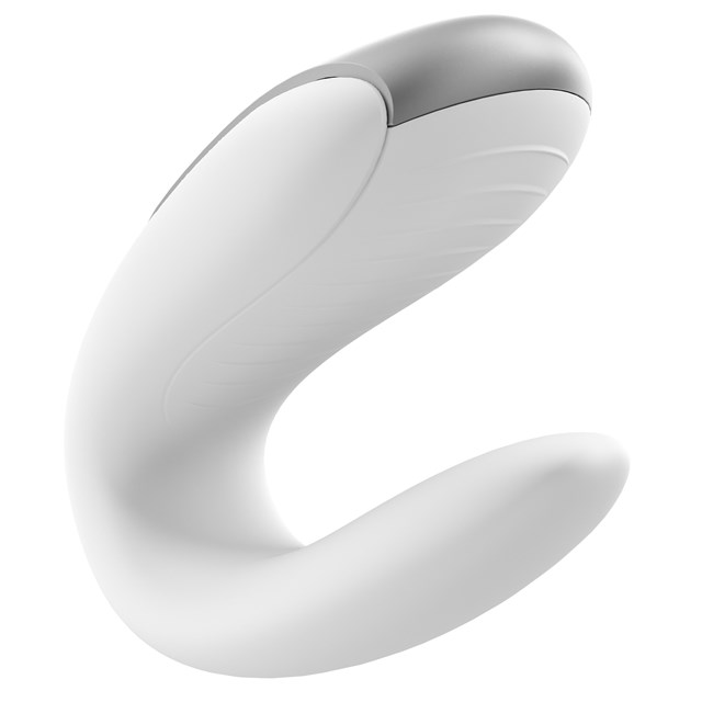 DOUBLE FUN PARVIBRATOR MED FJERNBETJENING - HVID