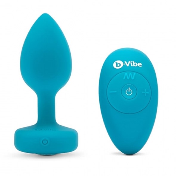 VIBRATING JEWEL PLUG M/L - TURKIS