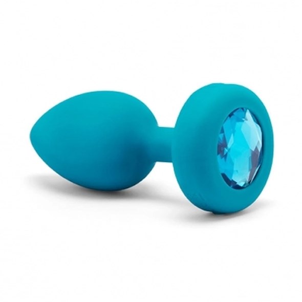 VIBRATING JEWEL PLUG M/L - TURKIS