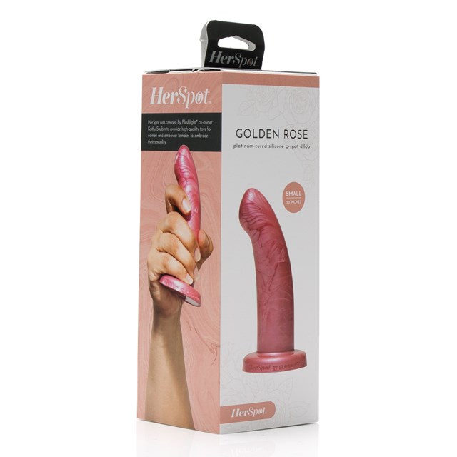 HERSPOT - GOLDEN ROSE LILLE DILDO