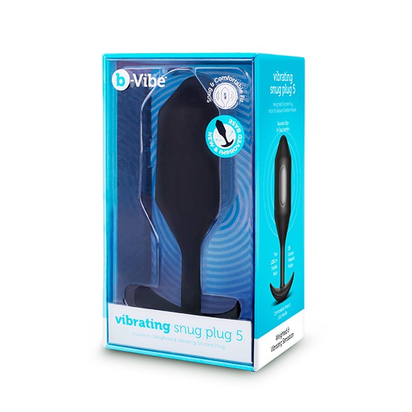 B-Vibe - Vibrating Snug Plug 5 XXL - Sort