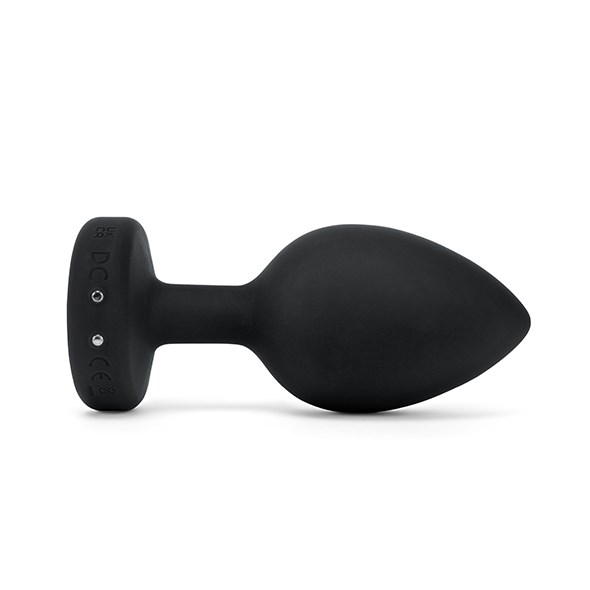 VIBRATING JEWEL PLUG XXL - SORT