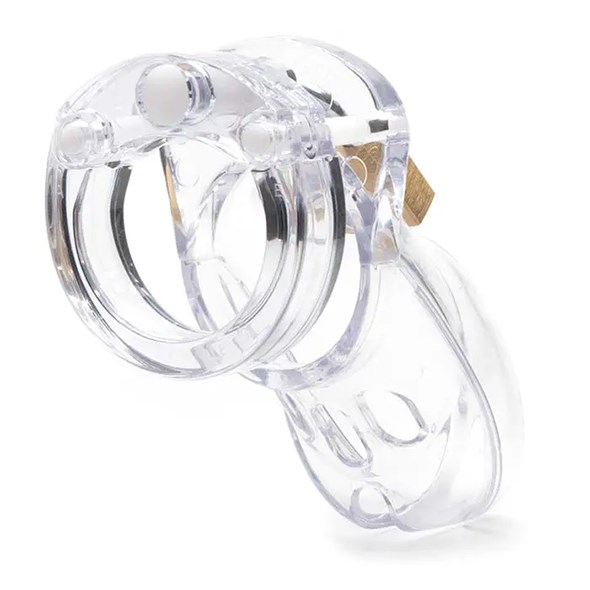 CB-X CB-3000 CHASTITY COCK CAGE TRANSPARENT 76 MM