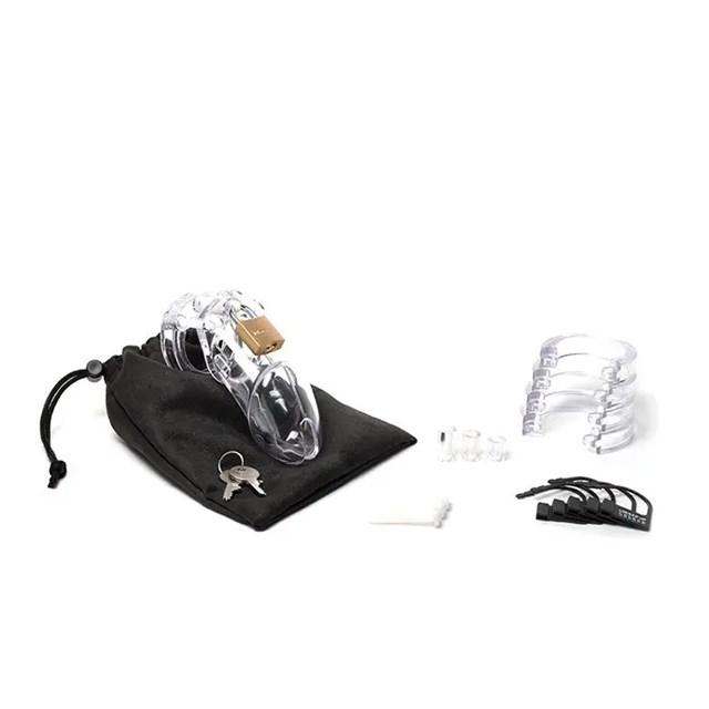 CB-X - CB-6000 CHASTITY COCK CAGE CLEAR 83 MM