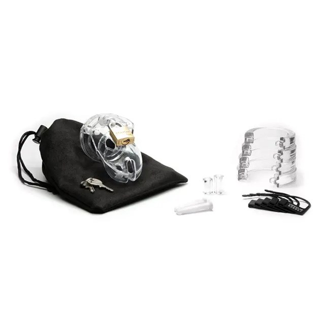 CB-X - MR STUBB CHASTITY COCK CAGE CLEAR