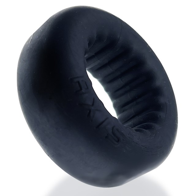 OXBALLS - AXIS RIB GRIPHOLD COCKRING BLACK ICE