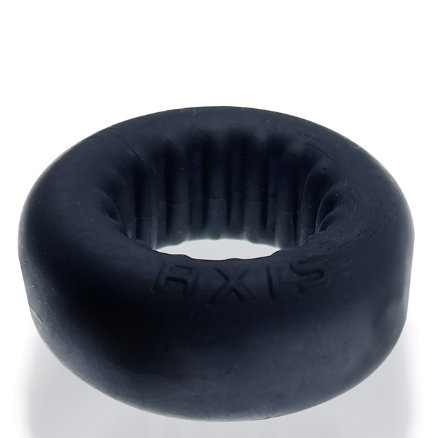 OXBALLS - AXIS RIB GRIPHOLD COCKRING BLACK ICE