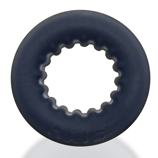OXBALLS - AXIS RIB GRIPHOLD COCKRING BLACK ICE
