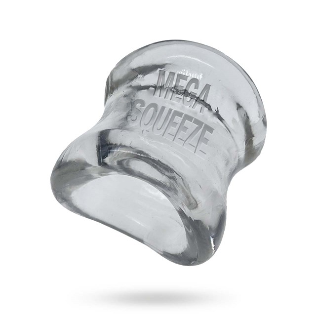 OXBALLS - MEGA SQUEEZE ERGOFIT BALLSTRETCHER CLEAR