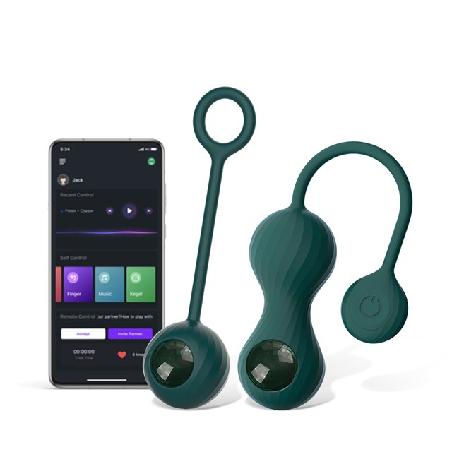 CRYSTAL DUO SMART KEGEL VIBRATOR MED VÆGTE