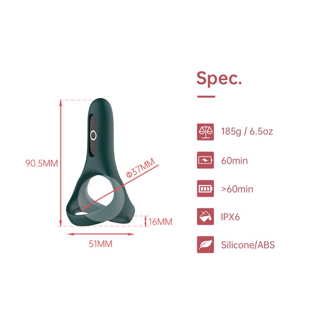 MAGIC RISE – SMART WEARABLE COCKRING – GRØN