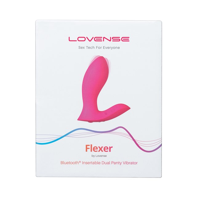 FLEXER INSERTABLE DUAL TRUSSEVIBRATOR - PINK