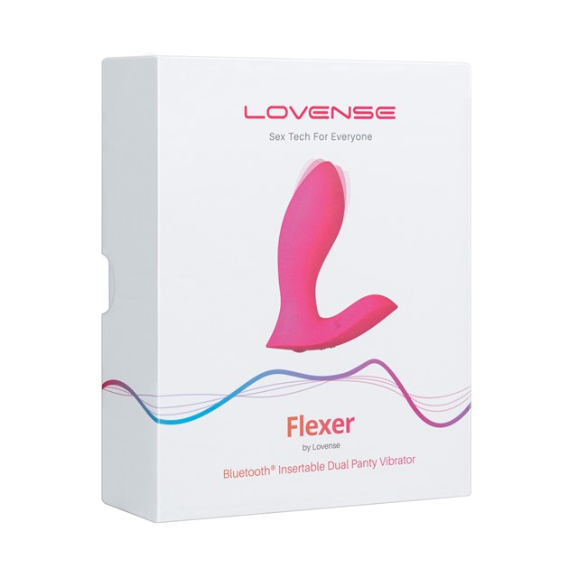FLEXER INSERTABLE DUAL TRUSSEVIBRATOR - PINK