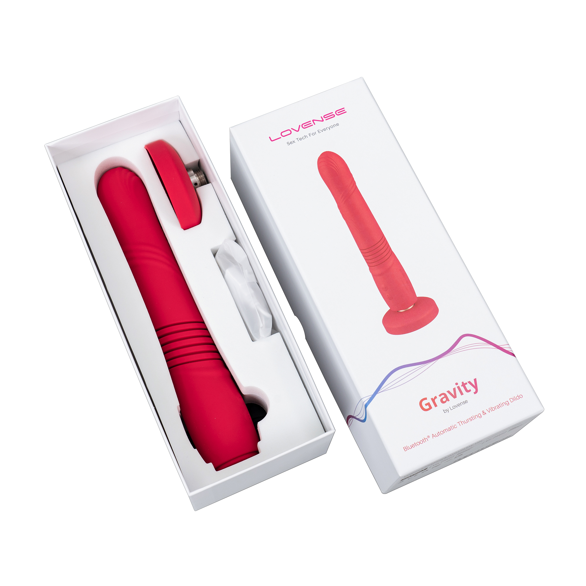 GRAVITY THRUSTING DILDO - Rød