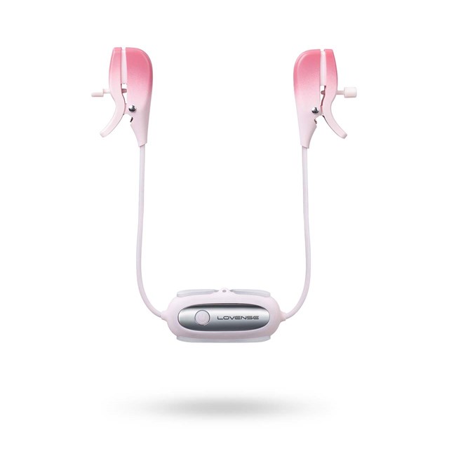 GEMINI APP-CONTROLLED VIBRATING NIPPLE CLAMPS - Pink