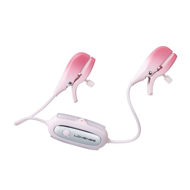 GEMINI APP-CONTROLLED VIBRATING NIPPLE CLAMPS - Pink