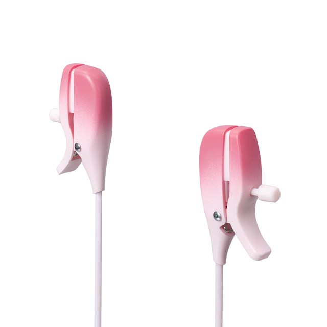 GEMINI APP-CONTROLLED VIBRATING NIPPLE CLAMPS - Pink