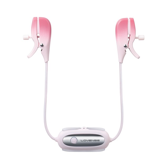 GEMINI APP-CONTROLLED VIBRATING NIPPLE CLAMPS - Pink