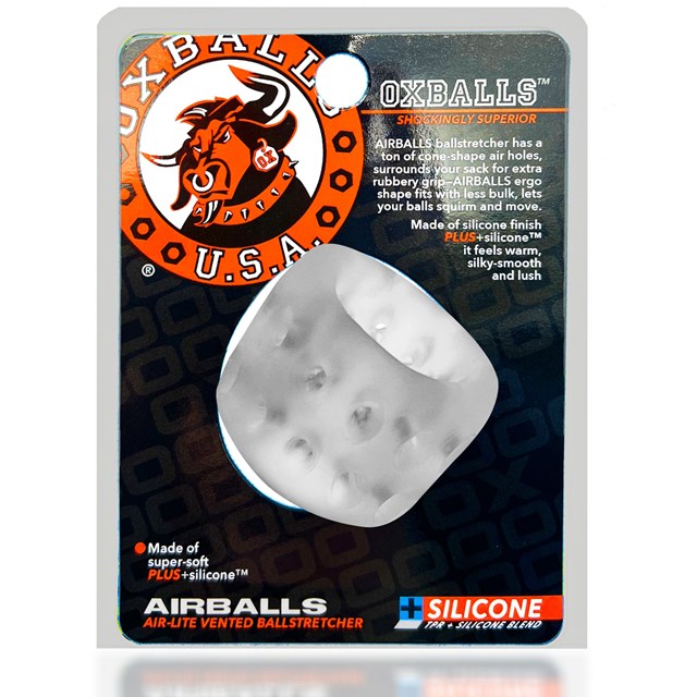 OXBALLS AIRBALLS AIR-LITE BALL STRETCHER CLEAR