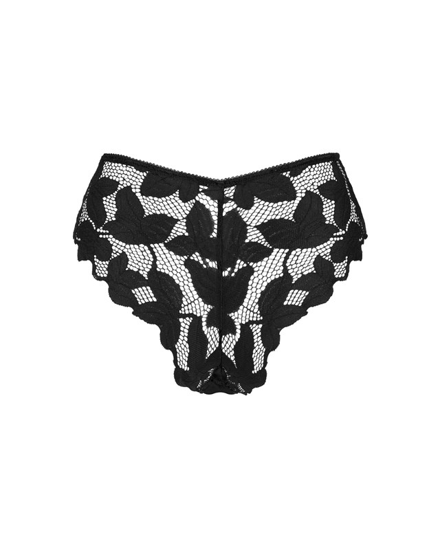 Black lace panties
