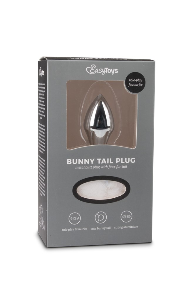 Bunny Tail Plug No. 1 - Silver/White