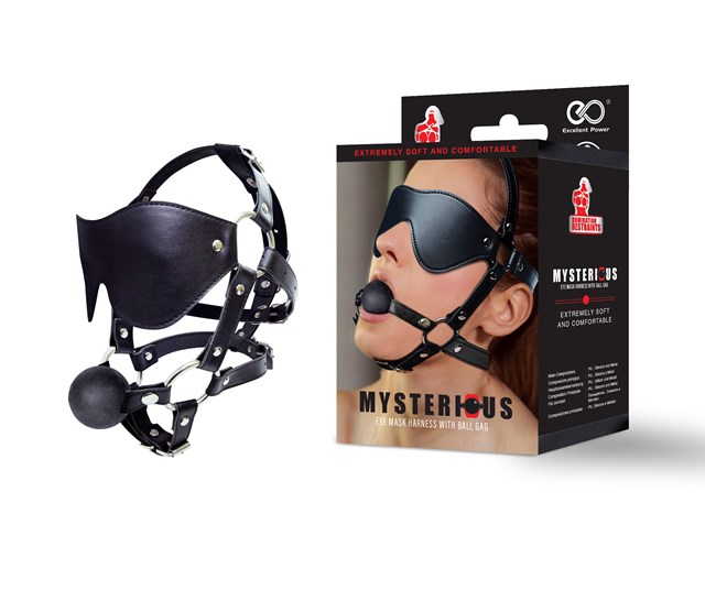 Eye Mask Harness With Ball Gag