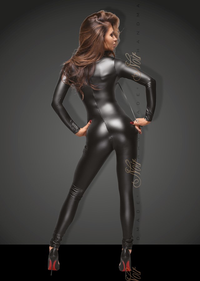 Wetlook Catsuit med Halsbånd