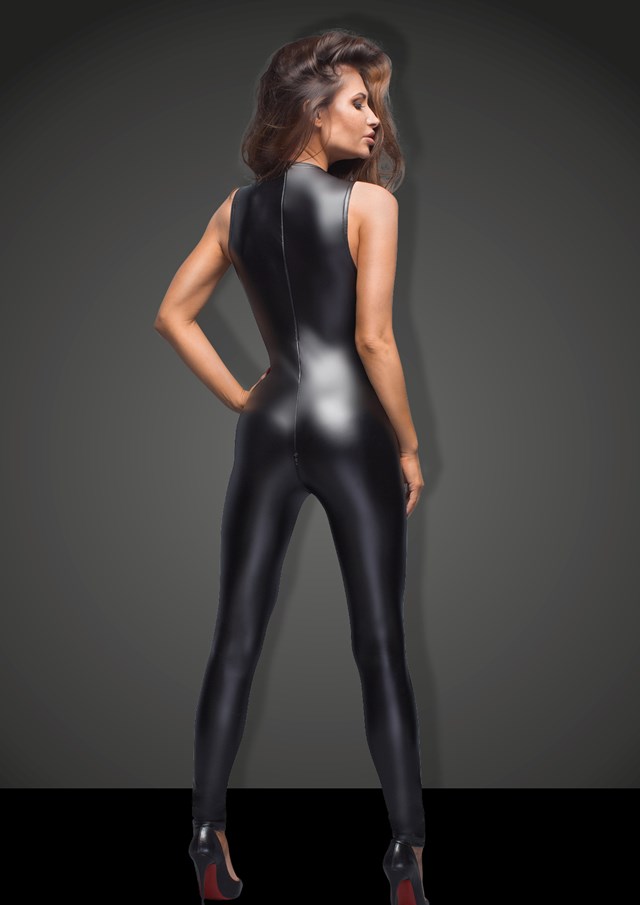 Wetlook Catsuit Med Sexede Blonder