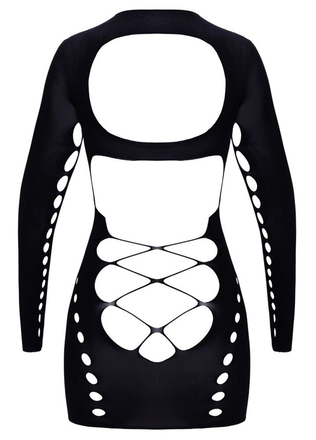 Mini dress with long sleeves